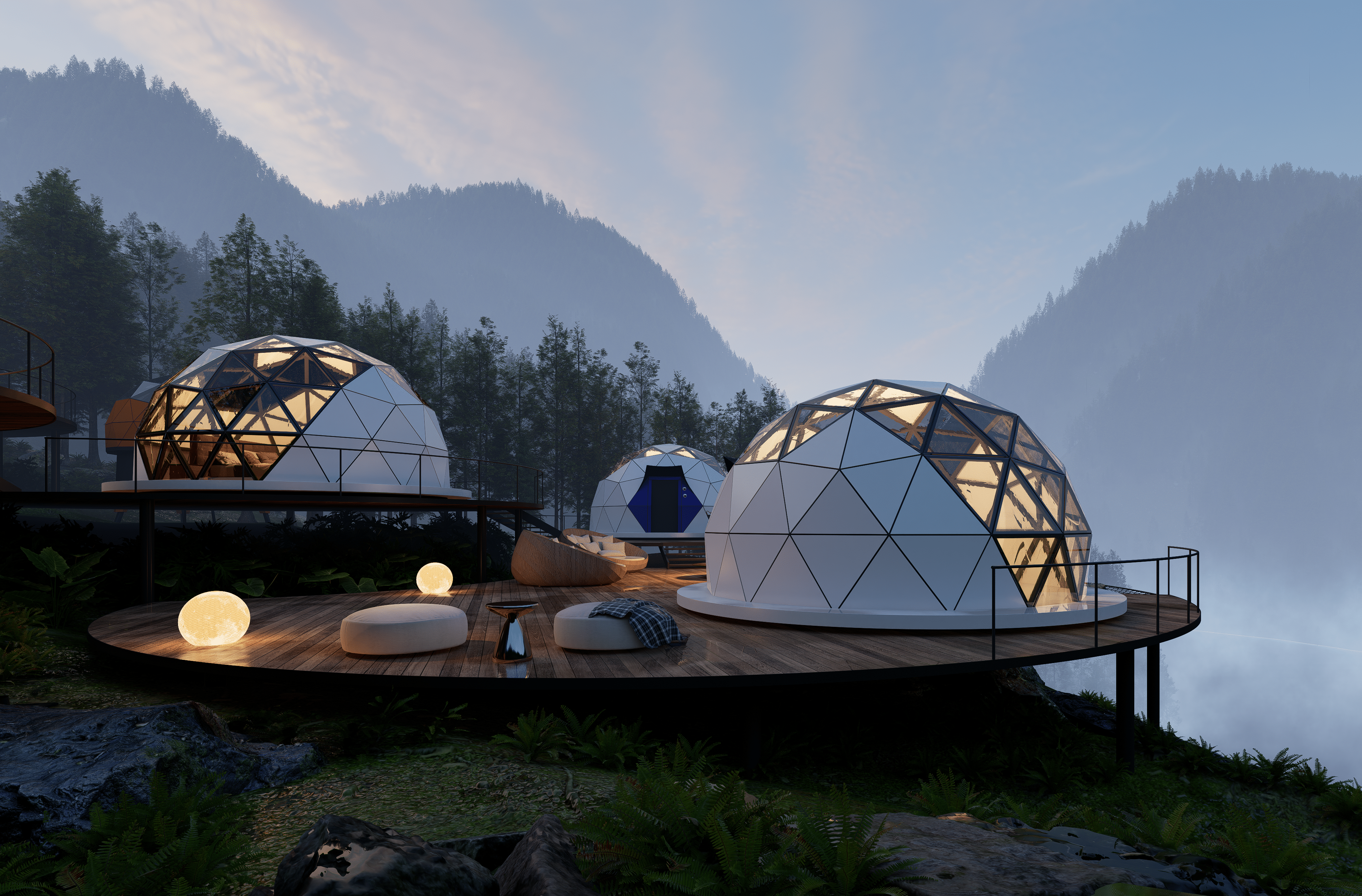 Luxury Single Deck Space Capsules